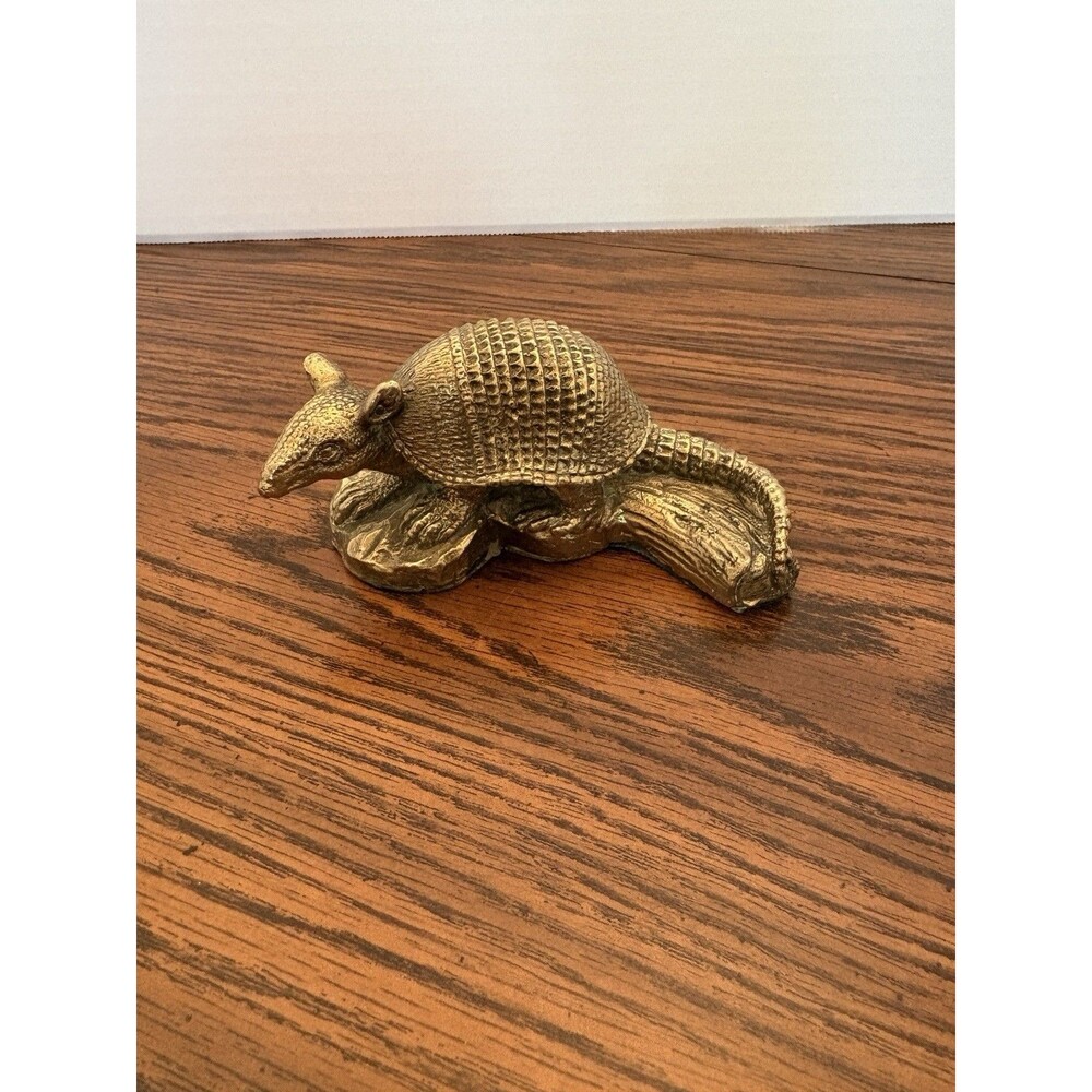 Vintage Brass Armadillo Figurine
